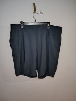 Men's Dark Gray Flat Front Shorts