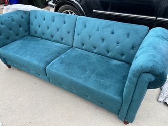Velvet Green Couch