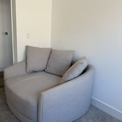 Living Spaces Oversized Swivel Chair 