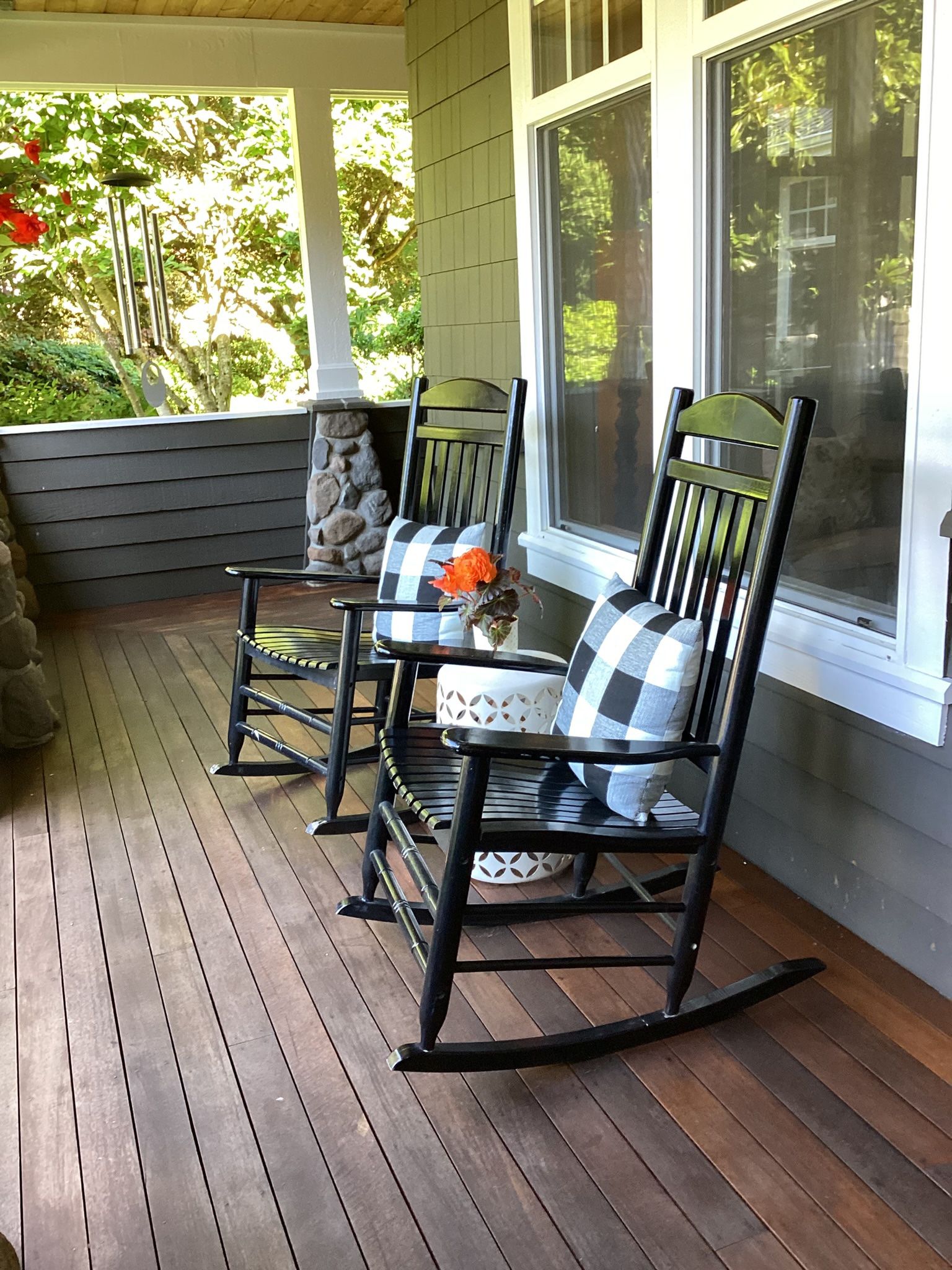 Black Rocking Chairs