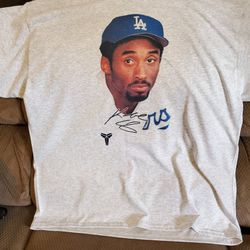 Baseball Kobe Bryant Dodgers Tshirt Xl And 2X