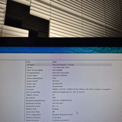 PC W/Monitor & Wireless Mouse