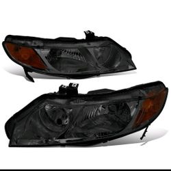06-11 Honda Civic Headlights Luces Micas Calaveras Faros Faroles Focos Headlamps 