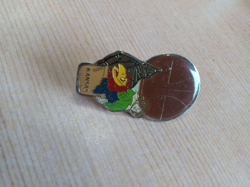Kansas University Basketball Pin