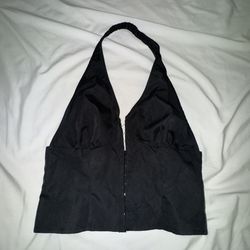 Black Halter Top Size M