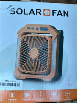 Rechargeable Solar Camping Fan with Led Lantern New