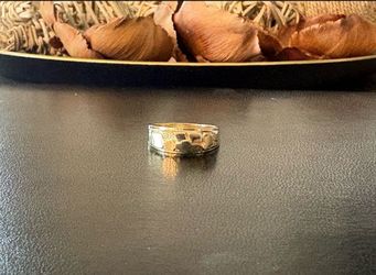 14k gold men’s nugget ring