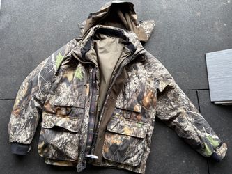 Men’s Browning XPO Xchange multi layer hunting jacket sz XL mossy oak camo