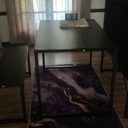 Sectional And Dining Room Table