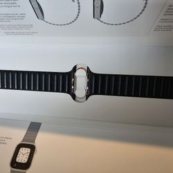 Apple Watch Midnight Leather Link 45mm