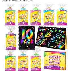 Rainbow Scratch Paper