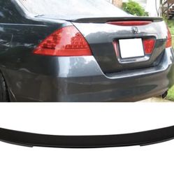 Fits 06-07 Honda Accord 4Dr Sedan OE Factory Style Trunk Spoiler Unpainted ABS