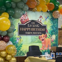 Happy Birthday Backdrop  12x10  Safari Jungle  Background for Boy