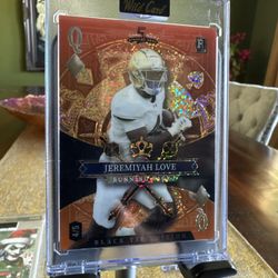 Wild Card 2026 Jeremiyah Love Black Tie Football SDPD-JLN 4/5