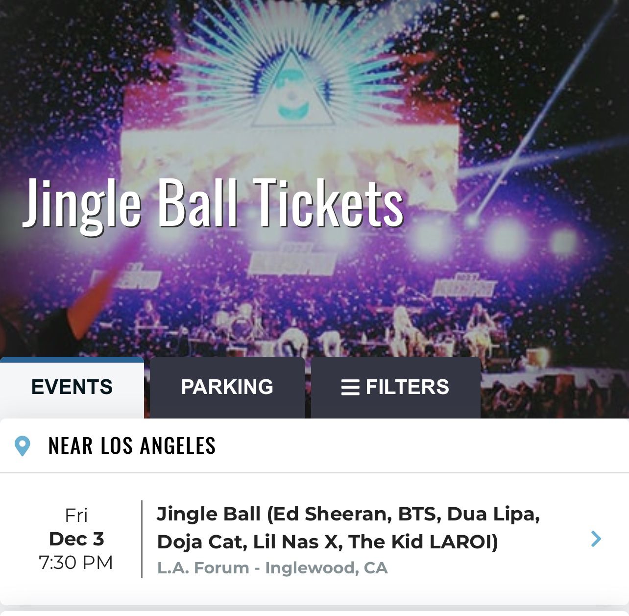 Jingle ball 2021 Tickets
