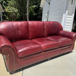 Leather Sofa By Tindall