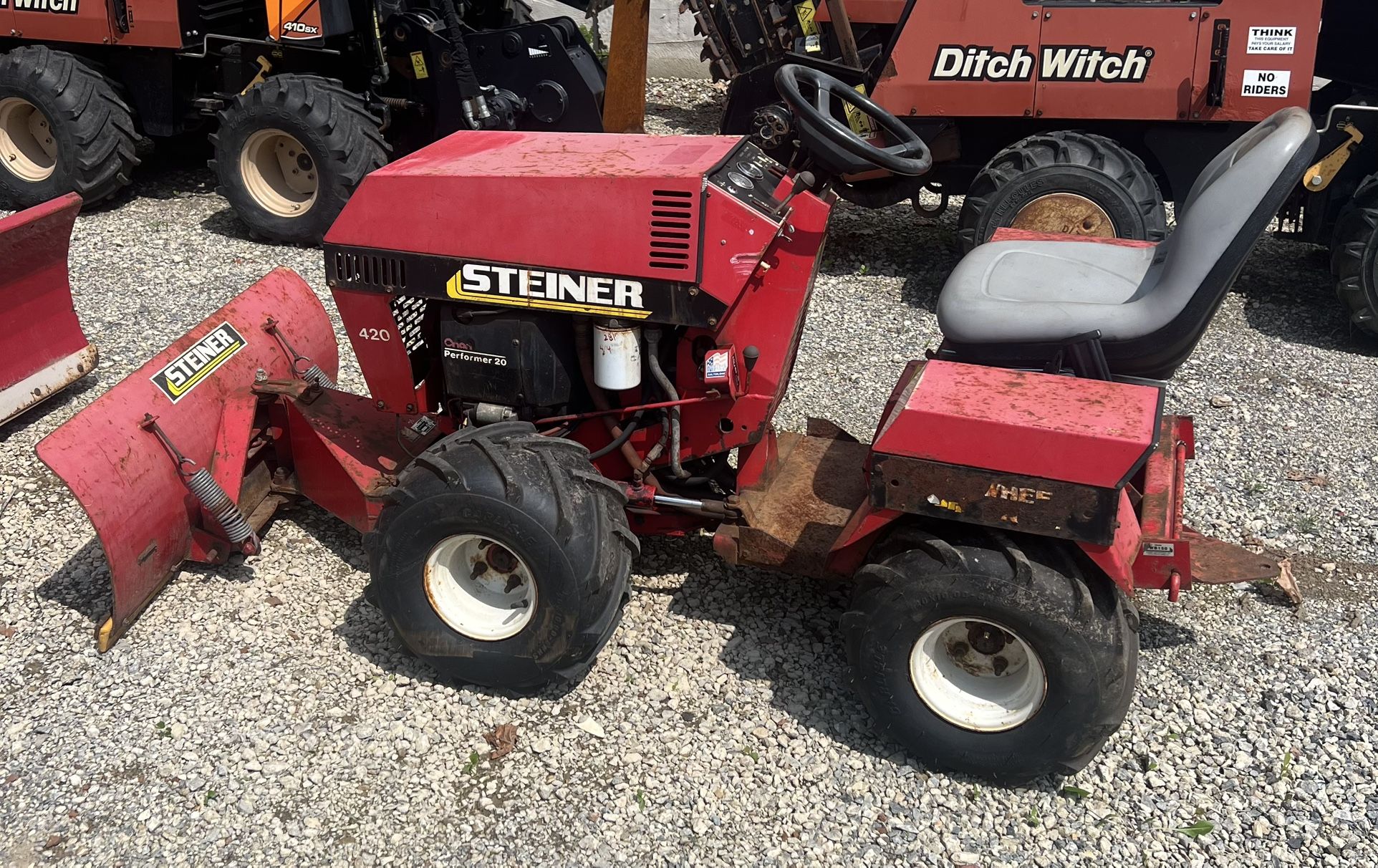 Steiner 420 Mower w/ Plow