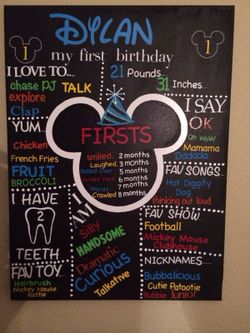 Baby first canvas