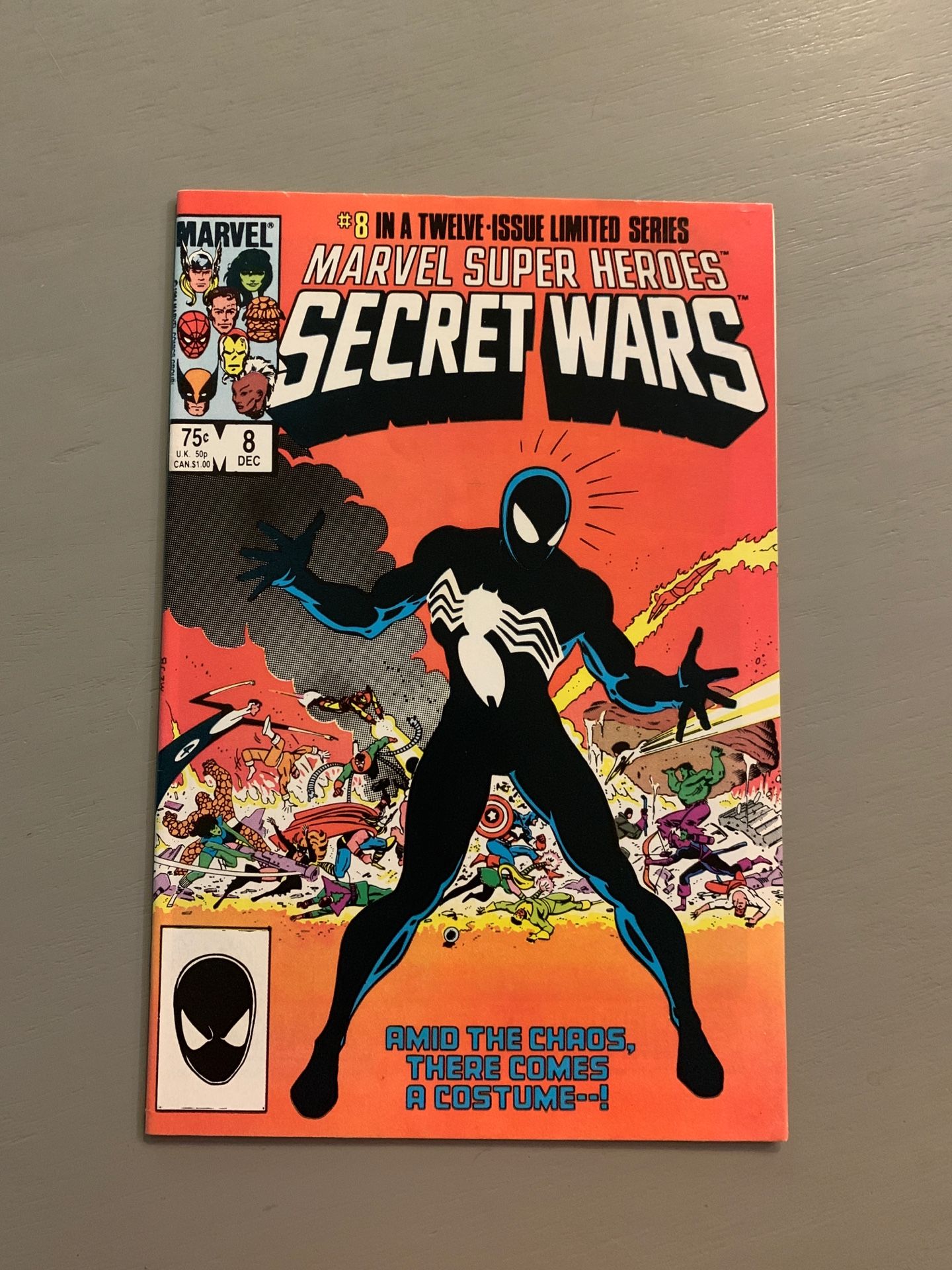 Secret Wars 8 - 1st Black Costume Spider Man