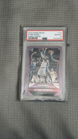 💜 2015 Panini Prizm Kyrie Irving Purple Prizm PSA 10 GEM MINT - Ultra Rare Color Parallel