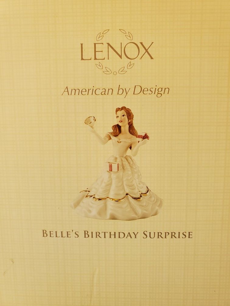 LENOX Belle's Birthday Surprise Figurine