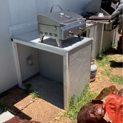 Portable Two Burner Grill  Big Enough To Grill For The Whole