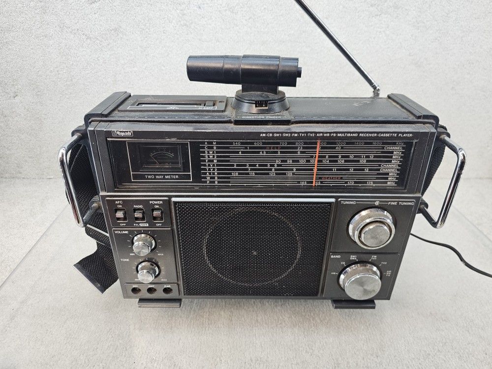 Rhapsody RY-611 Cassette AM/CB/SW/FM/TV/WB/PB Multiband Radio 