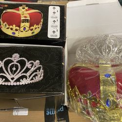 King And Queen Crowns Halloween Costume Accessories Homecoming