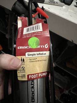 Black Burn Foot Pump