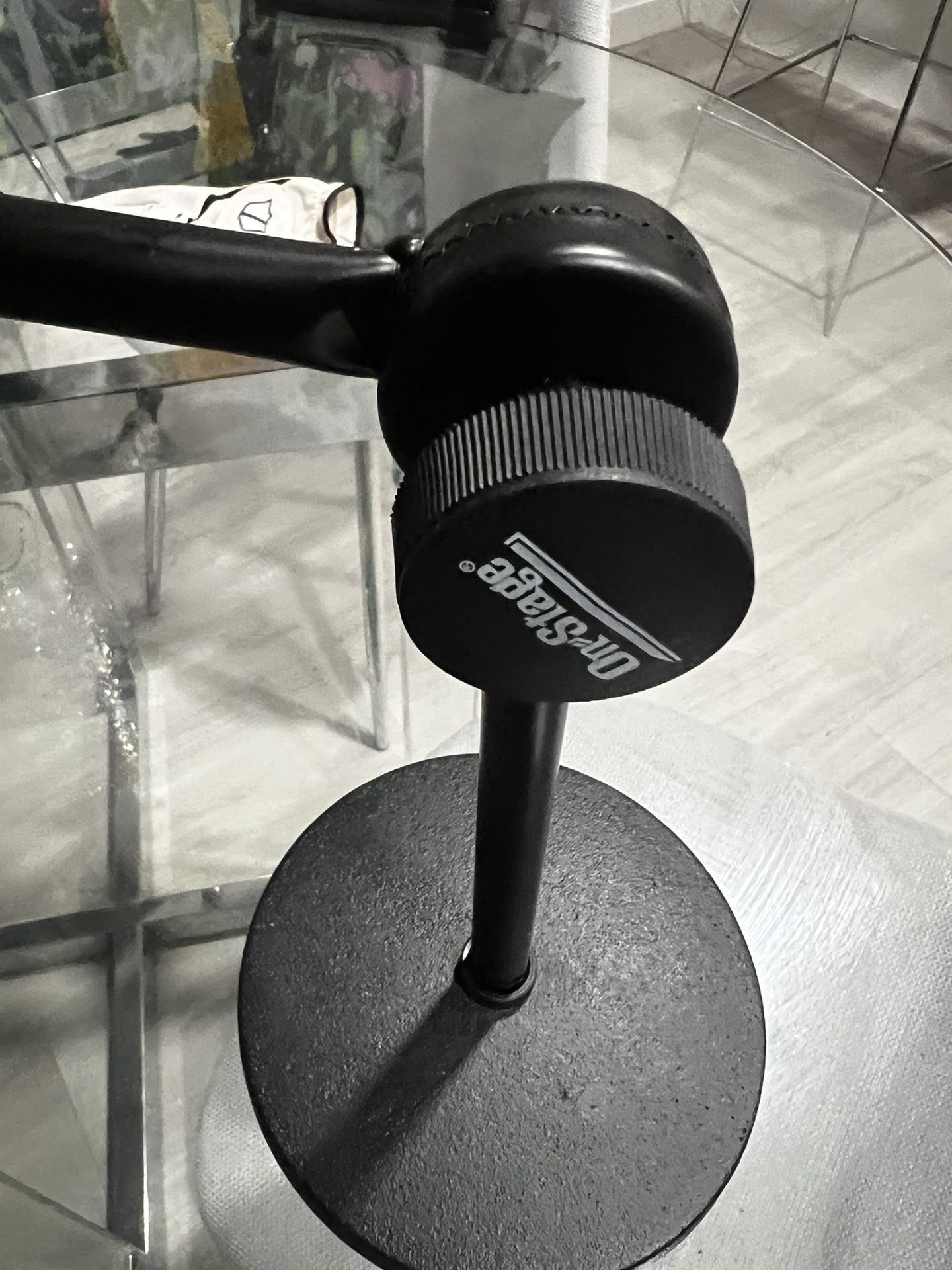 On-Stage Stands DS300B Adjustable Desktop Microphone Stand with Boom Arm
