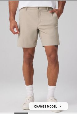 Men’s Fabletics The Don Shorts 8” Khaki