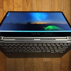 Fast! Asus 14" Touchscreen 2 in 1 Laptop/Tablet Intel Quad Core i5-8250U 1.6/3.4 GHz Turbo 8 GB Ram 1000 GB HD 1080P Full HD Webcam HDMI USB C Win 10