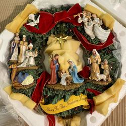 Thomas Kincaid Nativity Wreath 