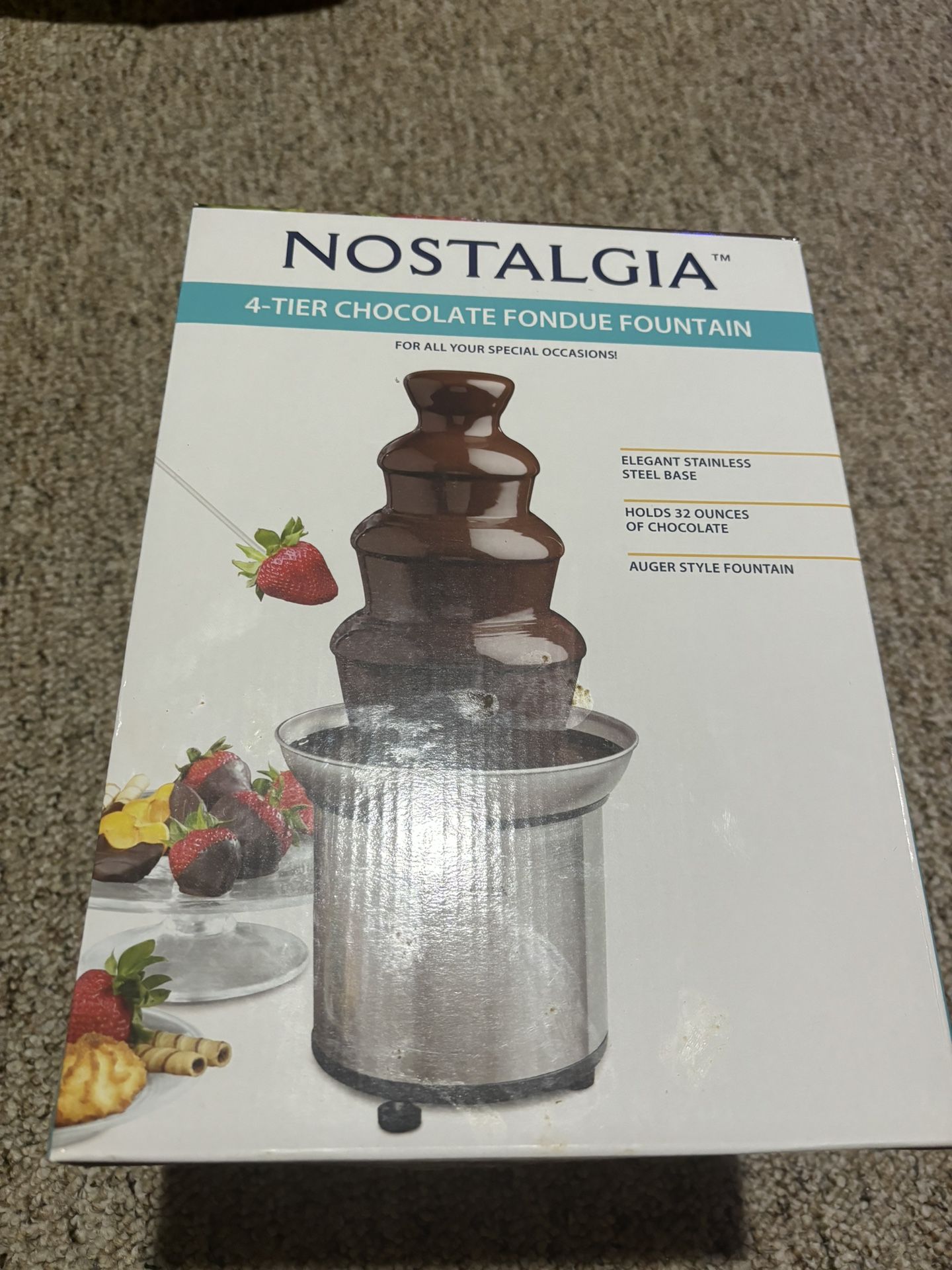 4 Tier Chocolate Fondue fountain