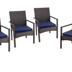 Set Of 4 New Patio Chairs Fully Assembled 