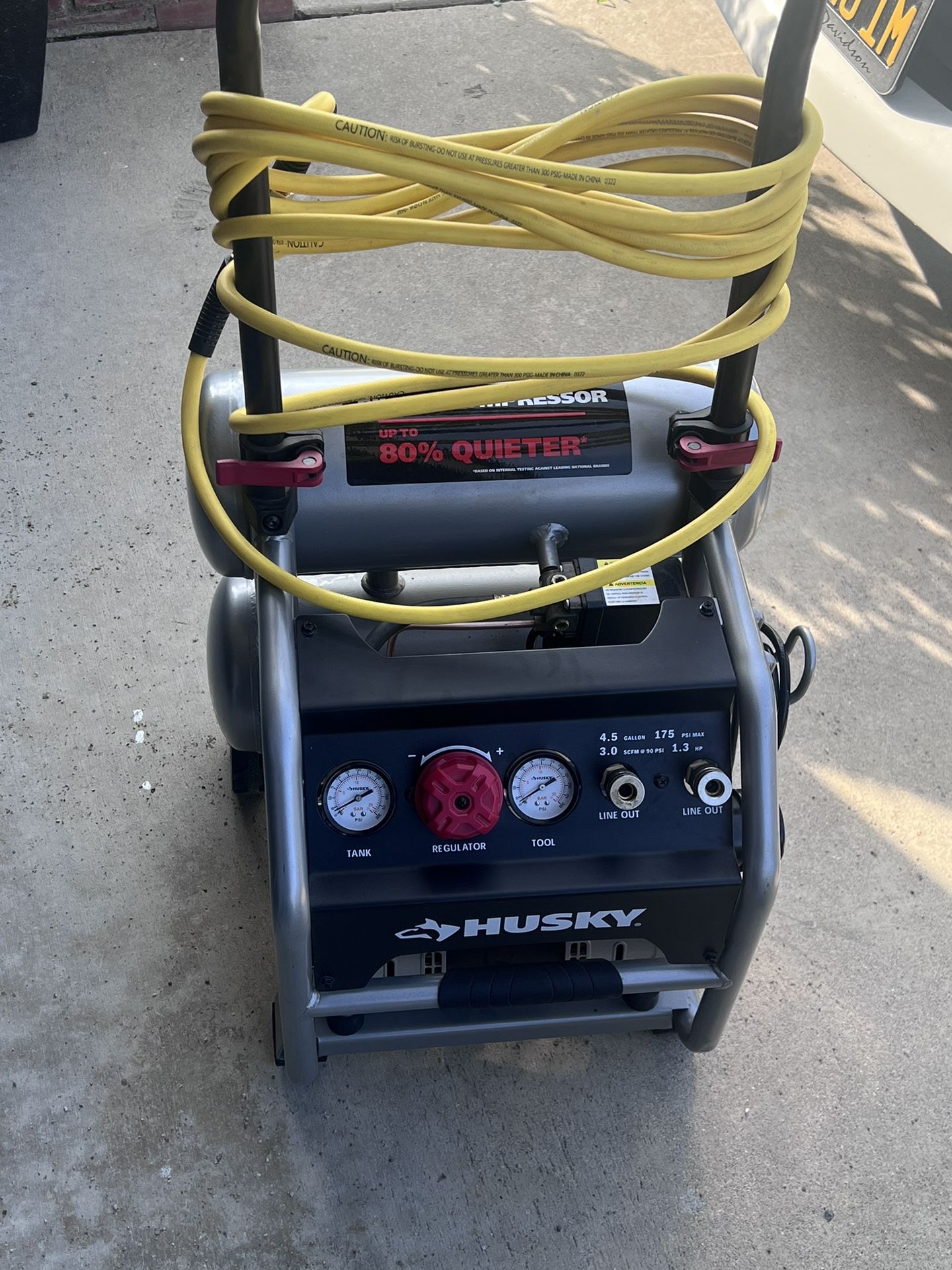 Husky Air Compresor Like New Quiet