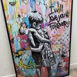 40x 60 Banksy Graffiti Art