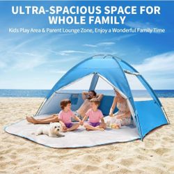Beach Tent Sun Shelter for 3-4 Person