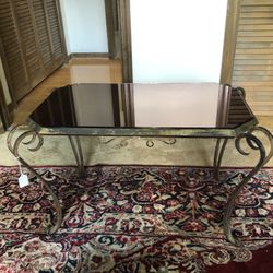 Iron & Glass Coffee Table