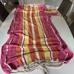 Outdoor 9feet Hammock Pink Yellow With Bag 