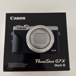 Canon G7X MARK III ( SILVER BRAND NEW)