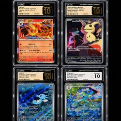Japanese pokemon CGC slabs