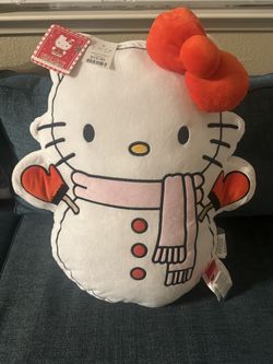 Hello Kitty Snowman pillow