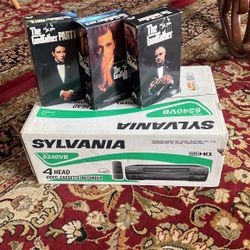 New VHS Player Plus Godfather 