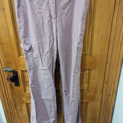 New York and company cargo pants women's 8 purple