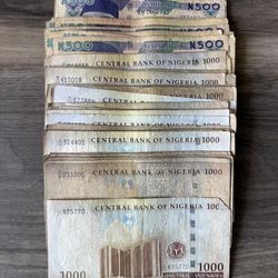 NIGERIAN NAIRA BANK NOTES - 55,500