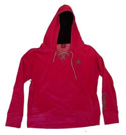 Colosseum Women’s XL Maryland Terrapins Red Lace-Up Hoodie Sweatshirt