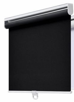 Black Blackout Roller Window Shade 49”x72”