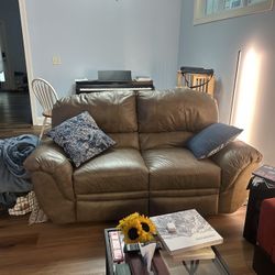 Faux Leather Love seat