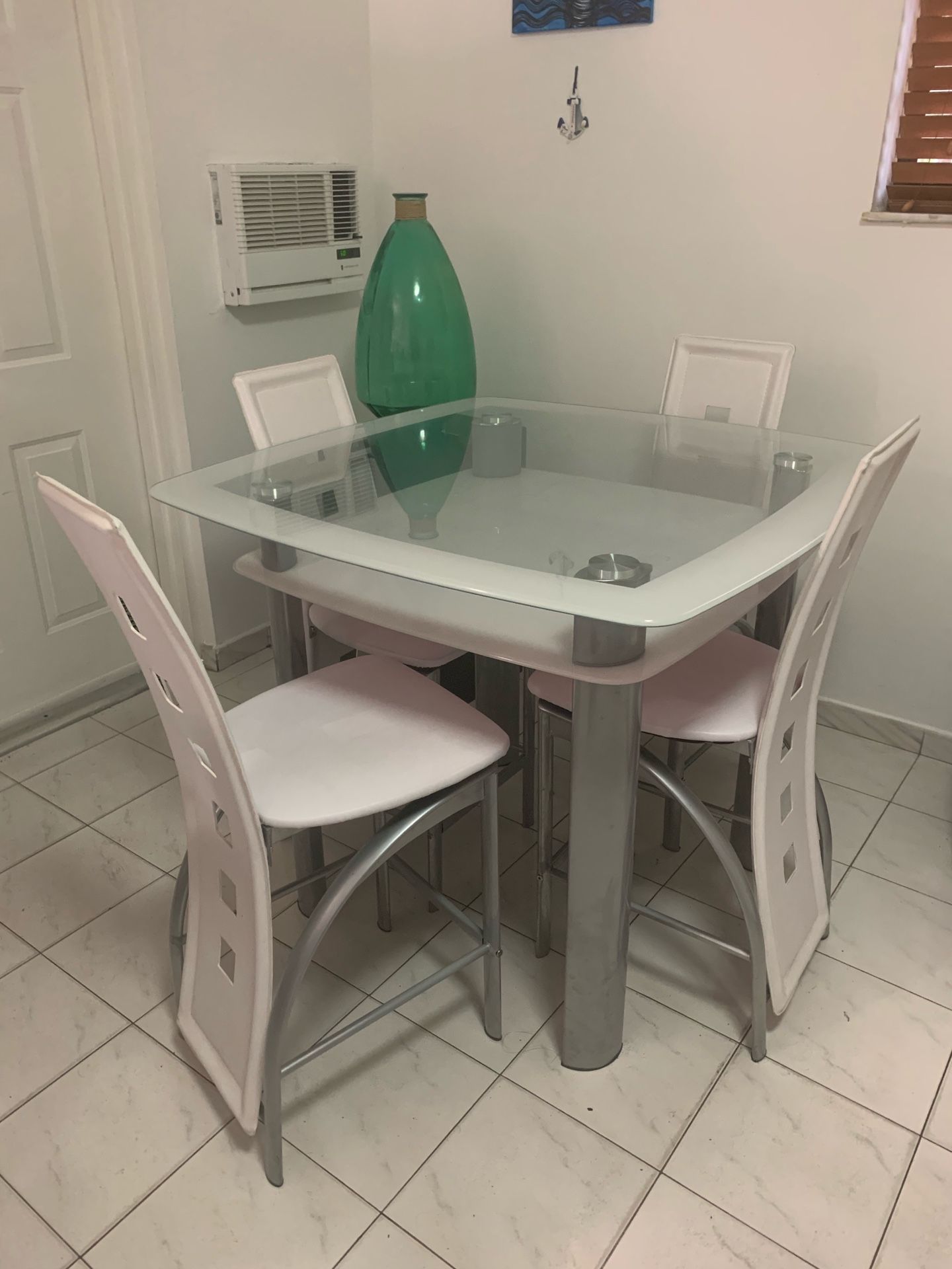 Bar height dining set